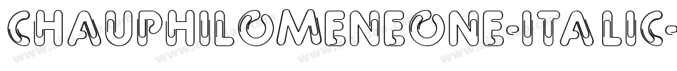 ChauPhilomeneOne-Italic字体转换