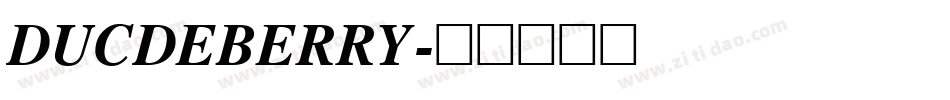 DucDeBerry字体转换
