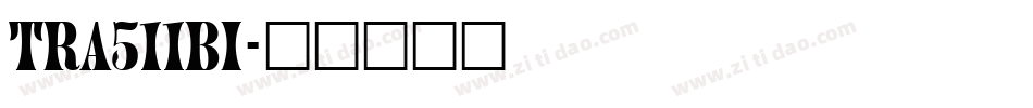 TRA511BI字体转换