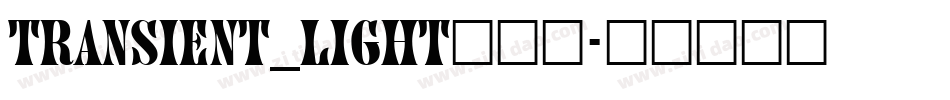 transient_light转换器字体转换