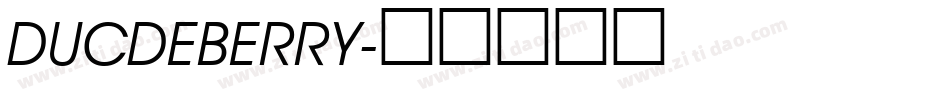 DucDeBerry字体转换