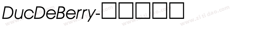DucDeBerry字体转换
