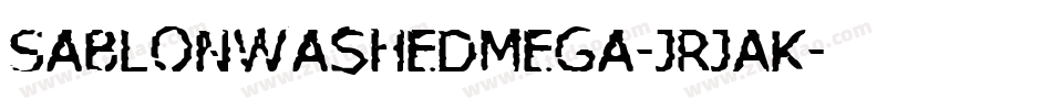 SablonWashedMega-JRJAK字体转换