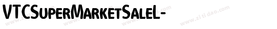 VTCSuperMarketSaleL字体转换
