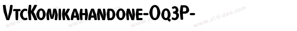 VtcKomikahandone-Oq3P字体转换