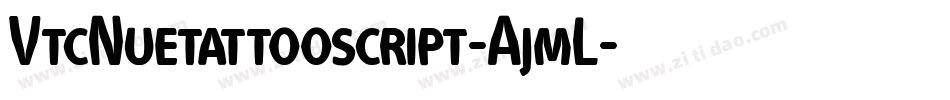 VtcNuetattooscript-AjmL字体转换