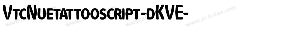 VtcNuetattooscript-dKVE字体转换