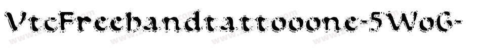 VtcFreehandtattooone-5WoG字体转换