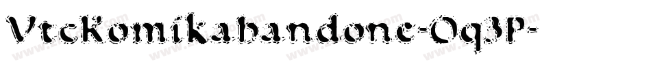 VtcKomikahandone-Oq3P字体转换