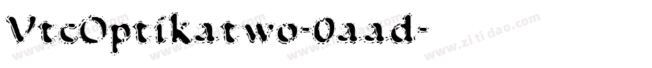 VtcOptikatwo-0aad字体转换