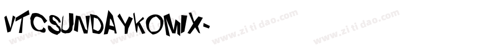 VTCSundaykomix字体转换