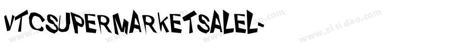 VTCSuperMarketSaleL字体转换
