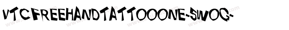 VtcFreehandtattooone-5WoG字体转换