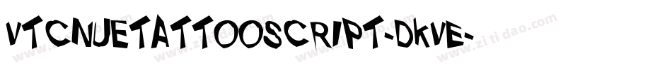 VtcNuetattooscript-dKVE字体转换