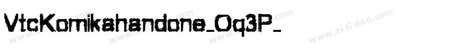 VtcKomikahandone-Oq3P字体转换