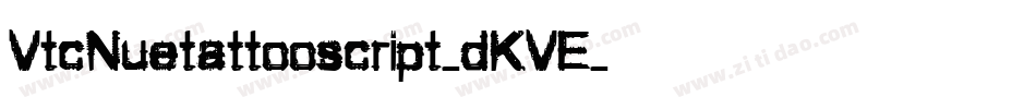 VtcNuetattooscript-dKVE字体转换
