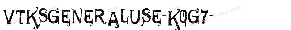 VtksGeneralUse-K0g7字体转换