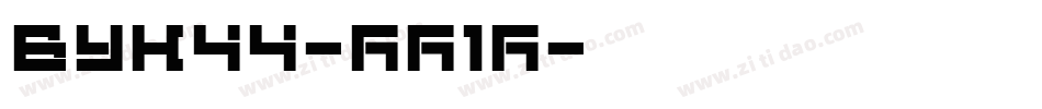 Vuk44-WL1E字体转换