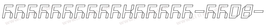 Doergonbackshift-wB08字体转换