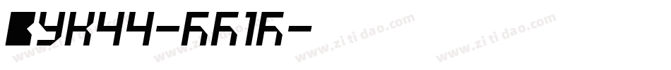 Vuk44-WL1E字体转换