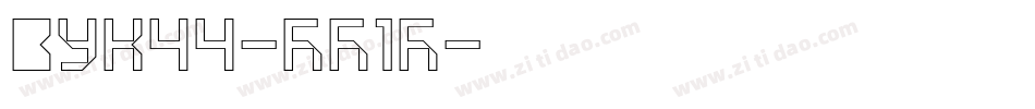 Vuk44-WL1E字体转换