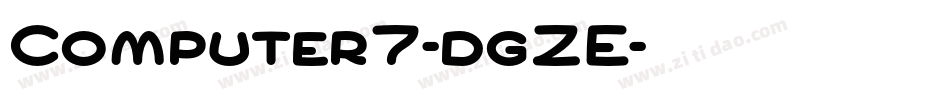 Computer7-dgZE字体转换