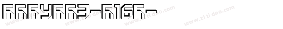 Modulo3-J16M字体转换