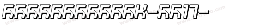 FradleyBlack-PZ17字体转换