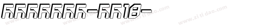Rayando-xj18字体转换