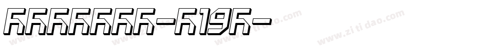 Bitwise-m19x字体转换