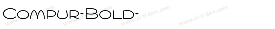 Compur-Bold字体转换