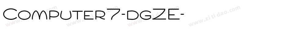 Computer7-dgZE字体转换