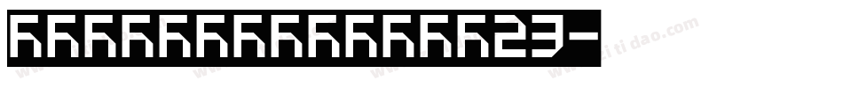 BeowolfSerifR23字体转换