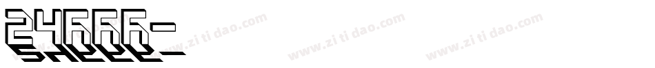 24HRS字体转换