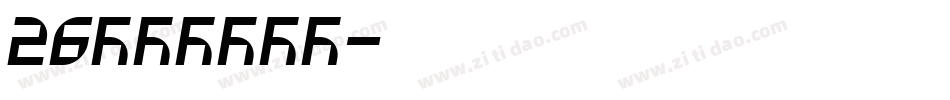 26FacesA字体转换