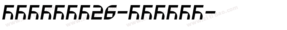 FelinaT26-Gothic字体转换