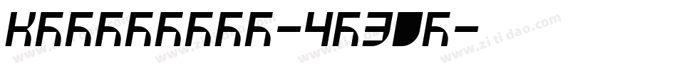 Katherine-4B30W字体转换