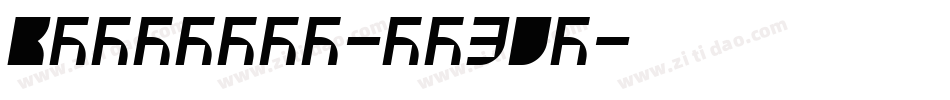 Vagnotie-yw30M字体转换