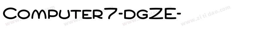 Computer7-dgZE字体转换