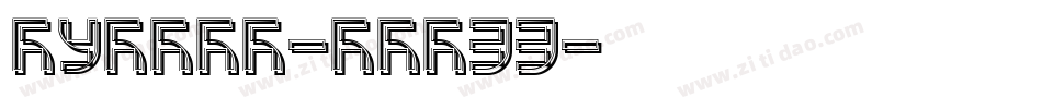 Rusher-BWB33字体转换