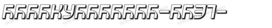 PenakutNormal-rm37字体转换