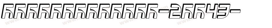 Extracalories-2OE43字体转换