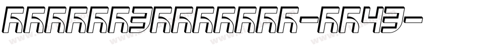 Hexgon3DItalic-wa43字体转换