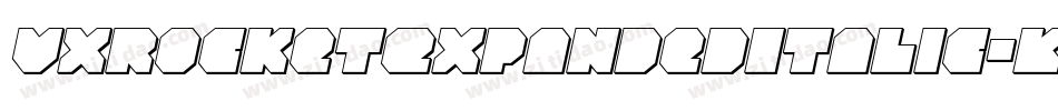 VxRocketExpandedItalic-KreD字体转换