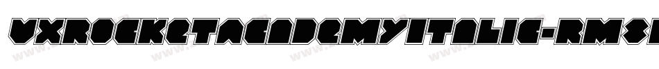 VxRocketAcademyItalic-Rm8l字体转换