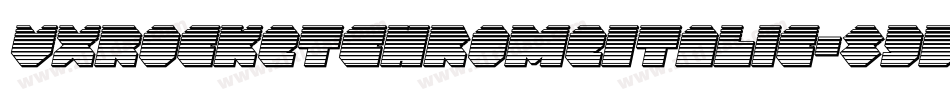 VxRocketChromeItalic-89BB字体转换
