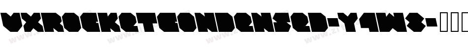 VxRocketCondensed-Y4w8字体转换