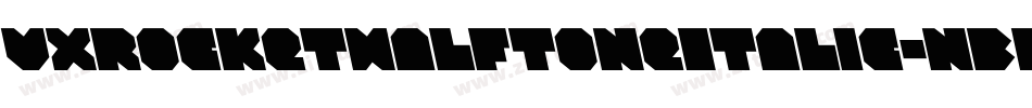 VxRocketHalftoneItalic-nBM0字体转换