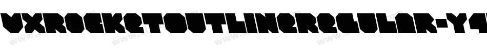 VxRocketOutlineRegular-Y4w4字体转换