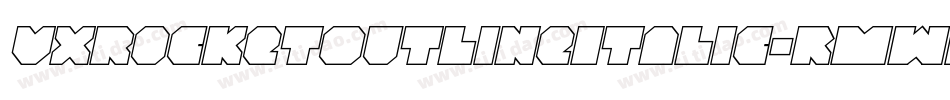 VxRocketOutlineItalic-rMwL字体转换